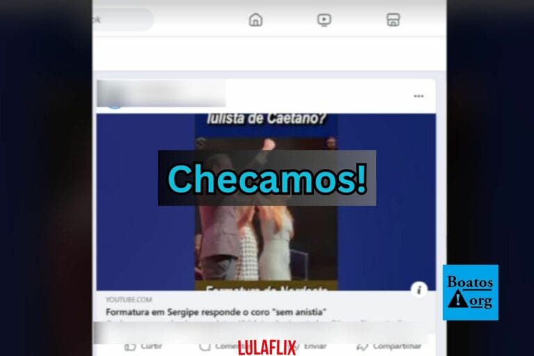 Desmentido: Vídeo com gritos de ‘Lula ladrão’ não é de formatura em Sergipe