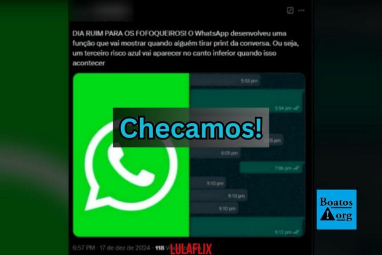 WhatsApp nega rumor de implementação de notificação para capturas de tela