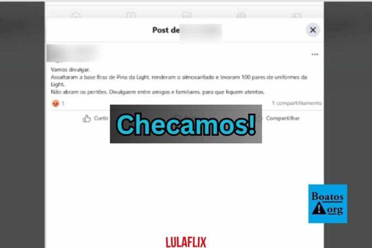 Fake news sobre roubo de uniformes da Light em Brás de Pina volta a circular na internet