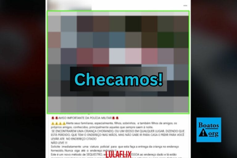 É falso que PM tenha alertado sobre modalidade de assalto que usa criança e idoso nas ruas