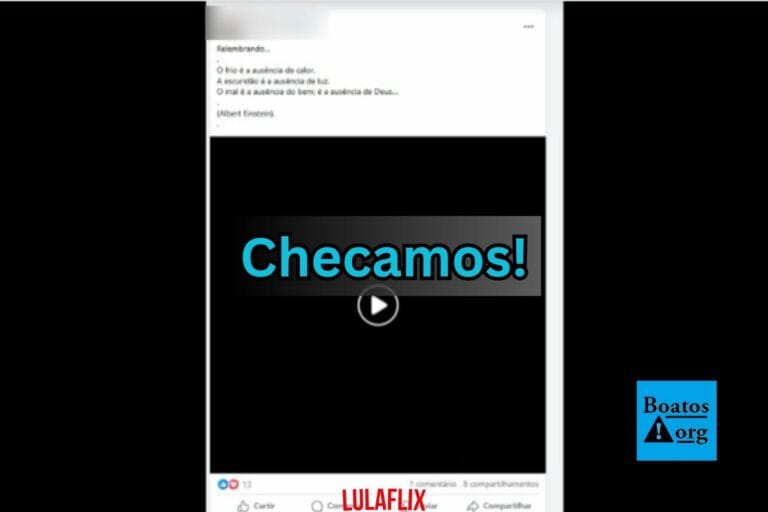 Frase sobre o mal ser a ausência de Deus não é de Albert Einstein