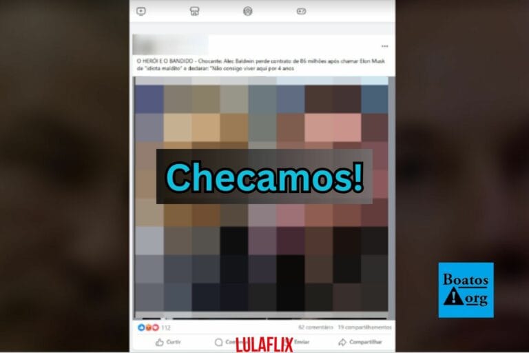 Histórias que apontam para briga entre Alec Baldwin e Elon Musk é falsa