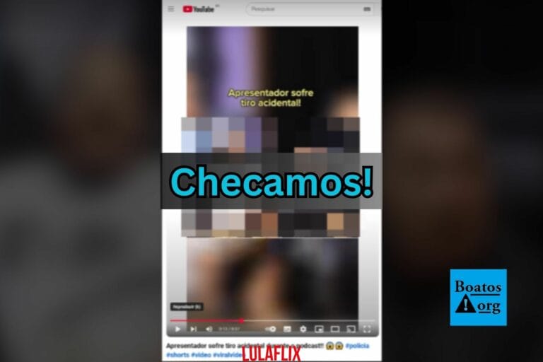 Vídeo de apresentador de podcast que levou tiro é uma encenação