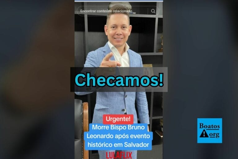 É falso que bispo Bruno Leonardo tenha morrido após culto em Salvador