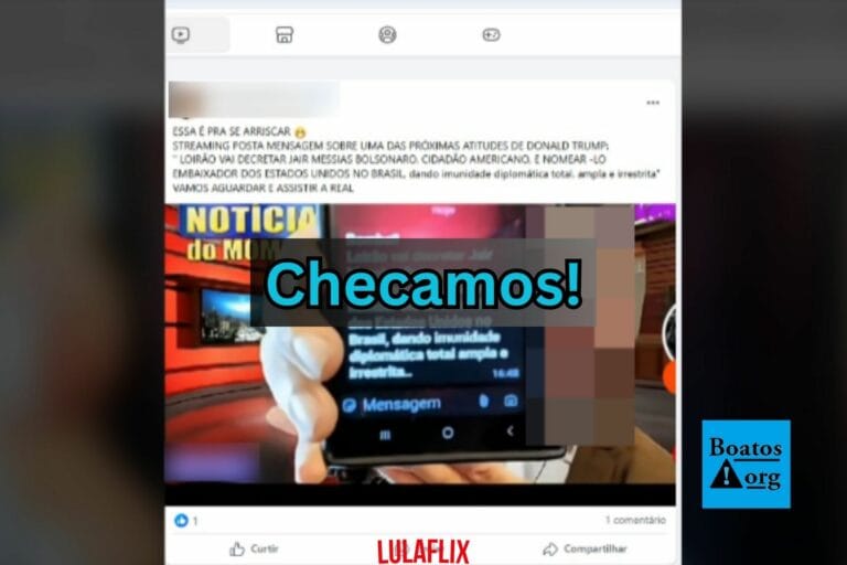 É falso que Bolsonaro tenha sido nomeado embaixador dos EUA por Trump