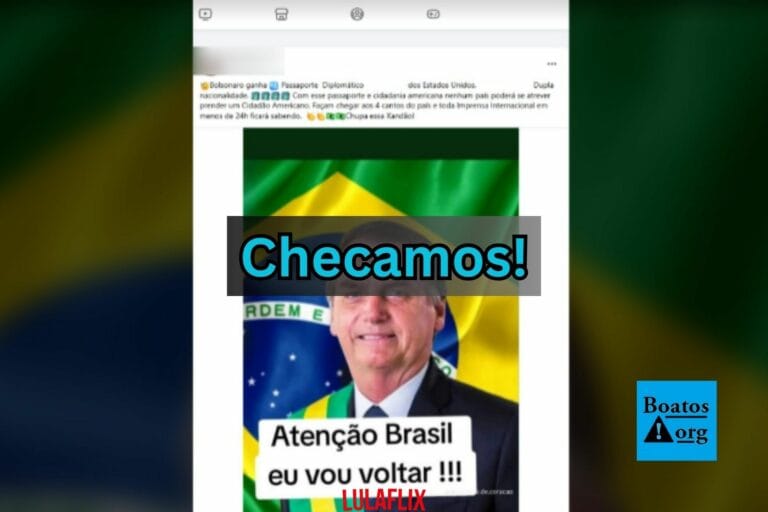 Fake sobre passaporte diplomático dos EUA para Bolsonaro volta a circular na internet
