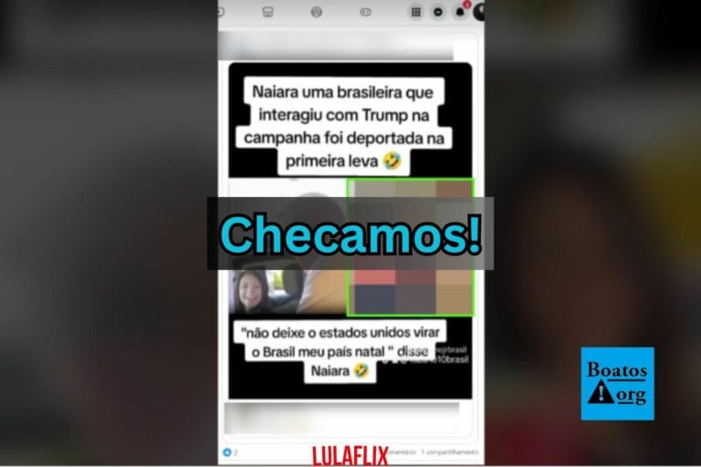 É falso que brasileira que gravou vídeo com Trump tenha sido deportada dos EUA