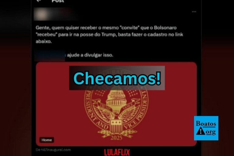 E-mail automático gerado por cadastro não prova que convite de Bolsonaro para posse de Trump é falso