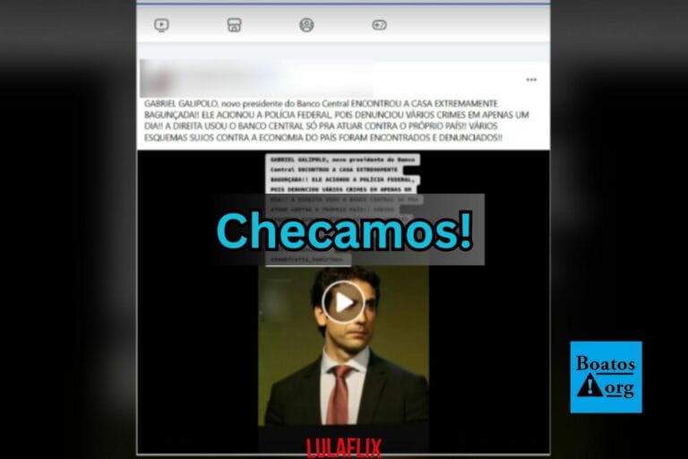 É falso que Gabriel Galípolo tenha encontrado crimes no Banco Central e acionado a PF