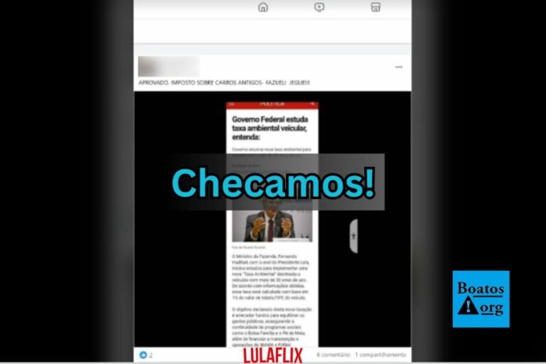 É falso que governo tenha lançado um imposto para carros antigos chamado taxa ambiental veicular