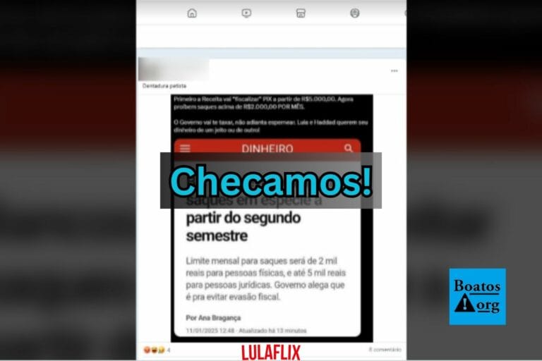 É falso que governo tenha decidido limitar saques de dinheiro em espécie em bancos