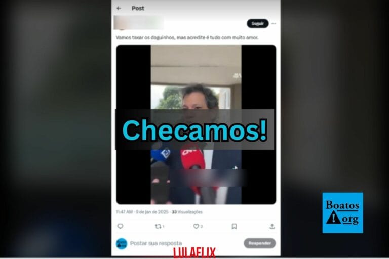 É falso que Haddad tenha dito que vai taxar tudo e criar impostos para pets e grávidas