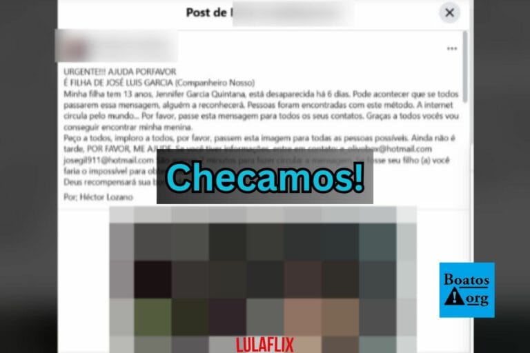 É falso que Jennifer Garcia Quintana, de 13 anos, esteja desaparecida