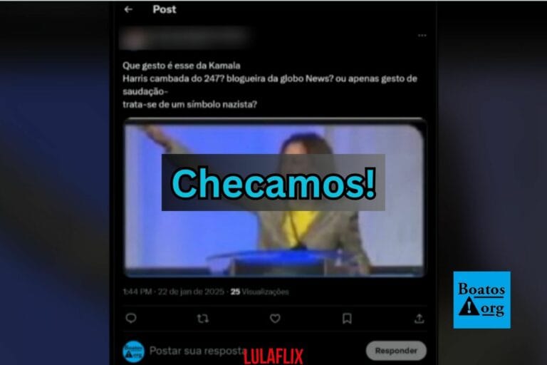 É falso que Kamala Harris e Barack Obama fizeram gestos nazistas em comício