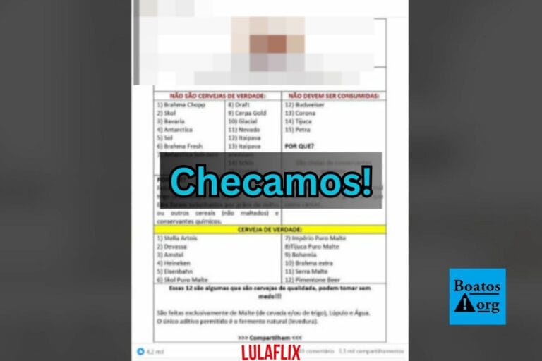 Fake news de lista de cervejas que “não são cervejas de verdade” volta a circular na internet