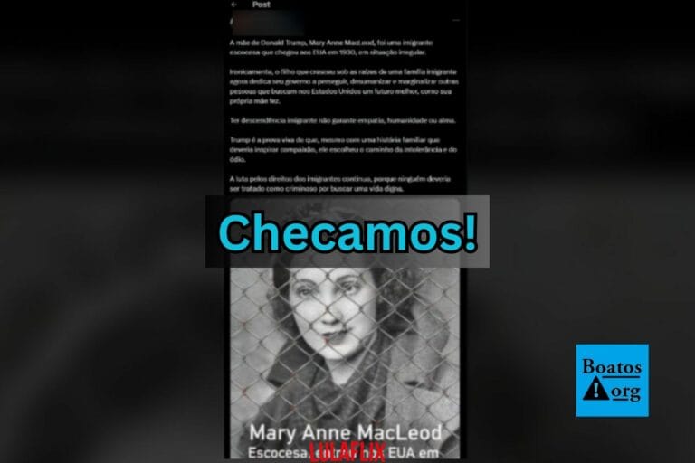Fake news que fala que mãe de Trump entrou de forma ilegal nos EUA volta a circular na internet