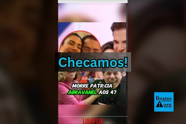 Mensagem que aponta que Patrícia Abravanel morreu em janeiro de 2025 é falsa