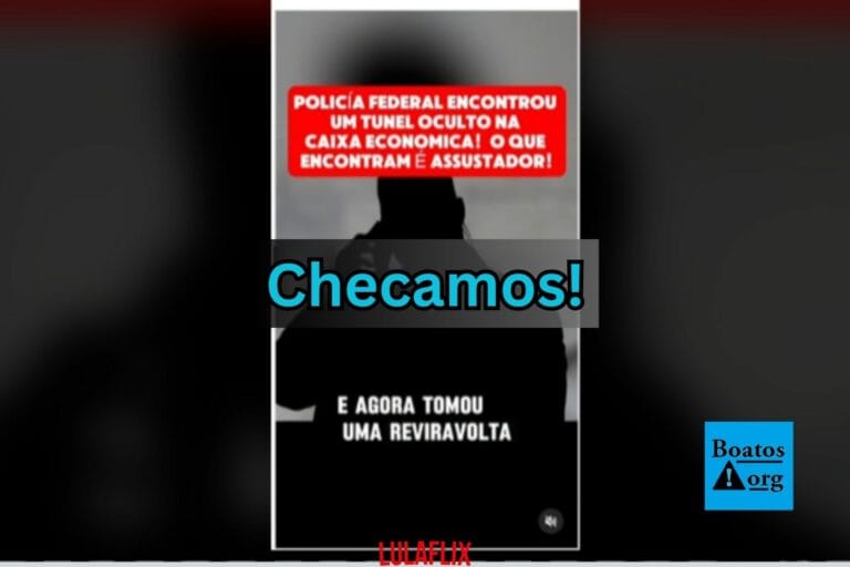 É falso que a PF tenha encontrado túnel secreto na Caixa que prova fraude na Mega da Virada