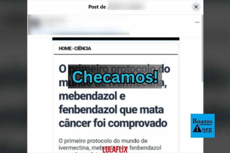 É falso que tratamento com ivermectina, mebendazol e fenbendazol que mata o câncer foi aprovado