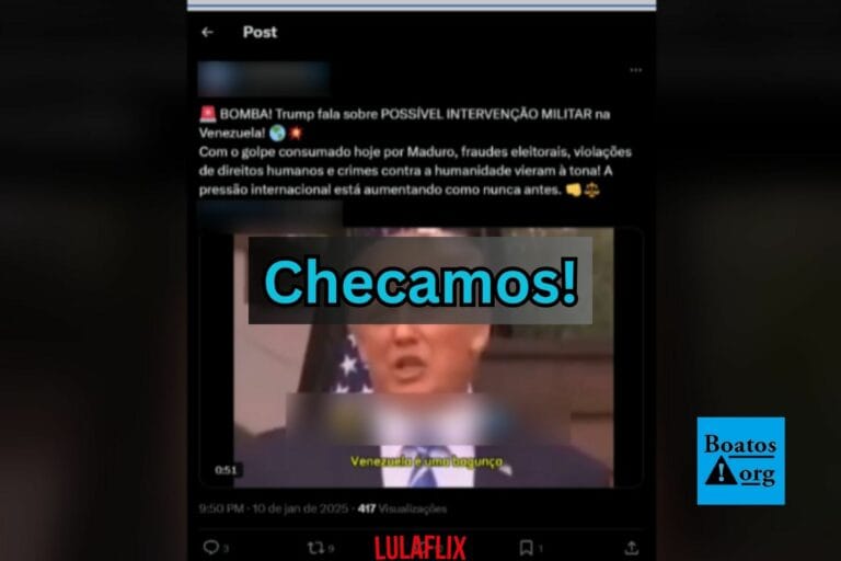 Vídeo de Trump falando de intervenção militar na Venezuela é antigo e não se concretizou