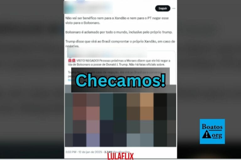 É falso que Trump tenha dado declaração dizendo que virá ao Brasil visitar Bolsonaro