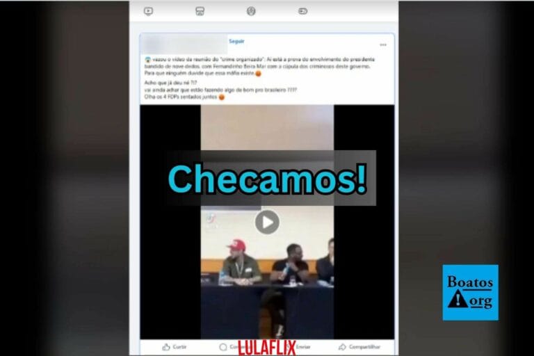 Vídeo não mostra reunião de Lula com Fernandinho Beira-Mar ou com o “crime organizado”