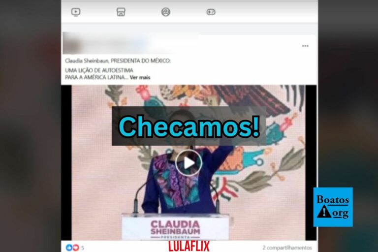 Texto sobre imperialismo dos EUA e América Latina unida não é de Claudia Sheinbaum, presidente do México