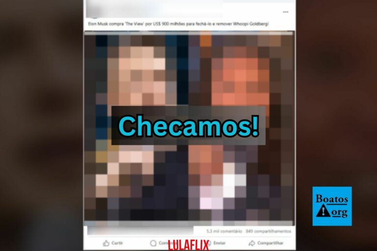 É falso que Elon Musk tenha comprado The View para “remover” Whoopi Goldberg de programa