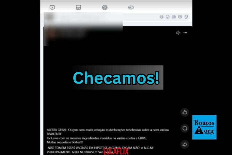 Fake news sobre vacina “bivalente” da gripe e Covid-19 volta a se espalhar na internet em 2025
