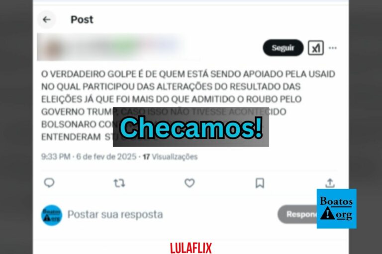 Acusações que ligam derrota de Bolsonaro ao Usaid não têm comprovação e nem lógica