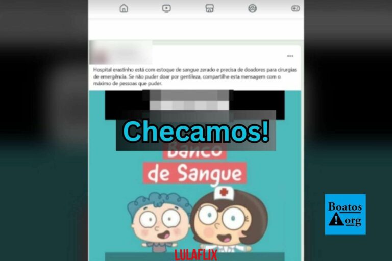 Ao contrário do que apontam mensagens, hospital Erastinho não está com baixos estoques de sangue
