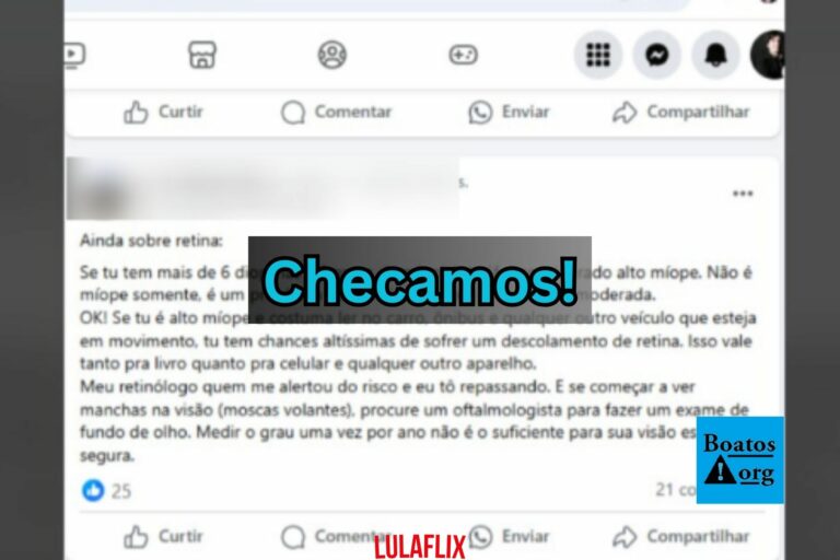 É falso que ler no carro ou no ônibus possa causar o descolamento de retina