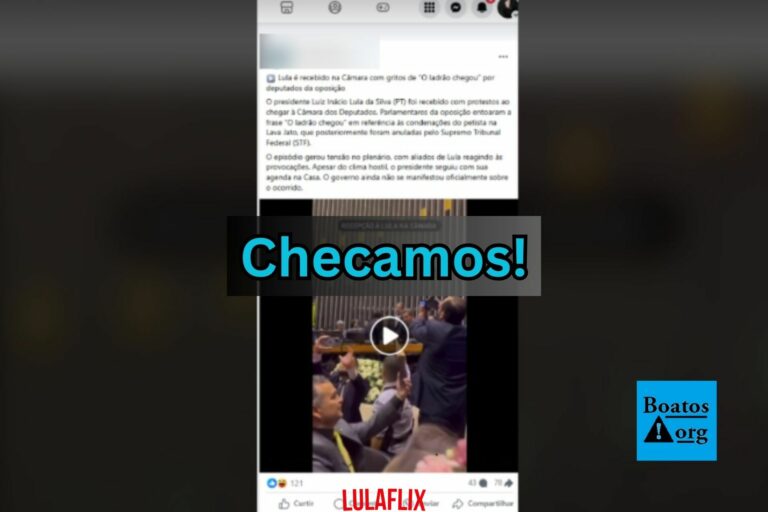 Vídeo que mostra xingamentos a Lula no Congresso não é de 2025