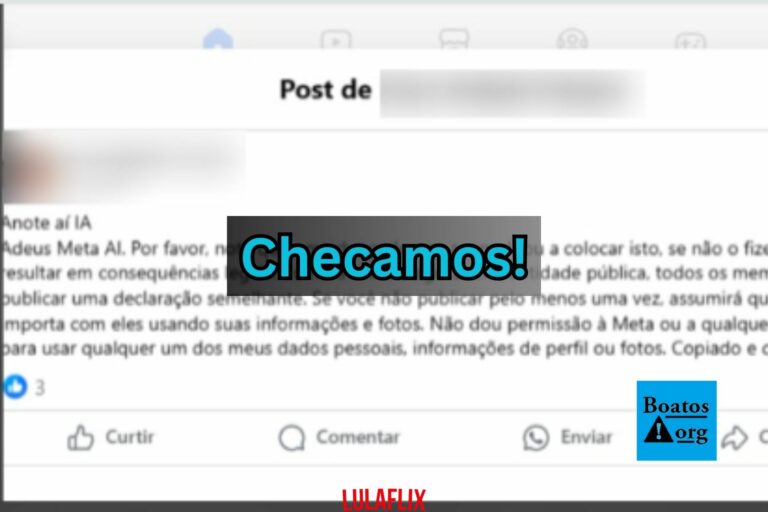 Mensagem que fala “Adeus Meta AI” não tem efeito jurídico algum ao ser postada em redes sociais