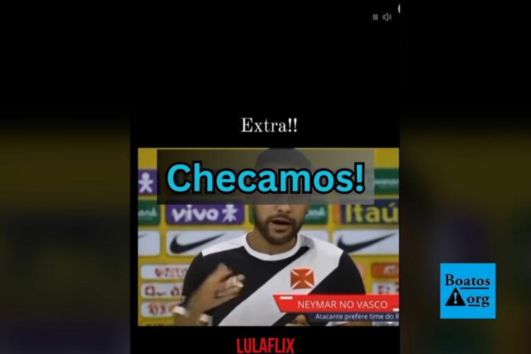 Vídeo que anuncia contratação de Neymar pelo Vasco é fake e foi criado por IA