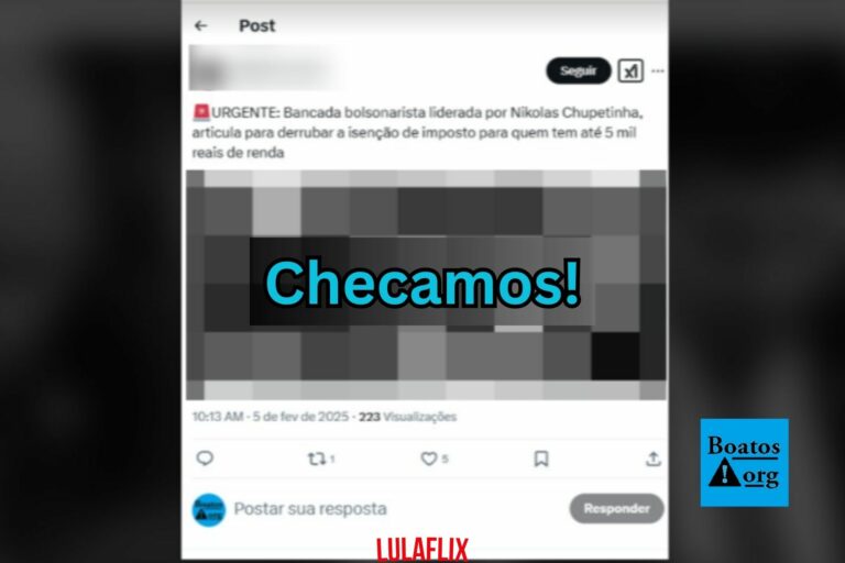 Ao contrário do que apontam mensagens, Nikolas Ferreira já declarou ser favorável a projeto que prevê isenção do Imposto de Renda