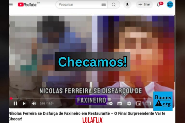 Vídeo que fala que Nikolas Ferreira se disfarçou de mendigo conta história fictícia