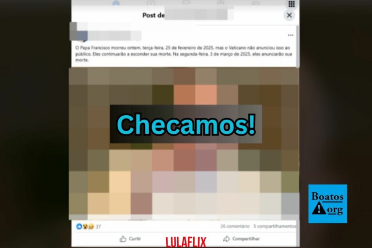 É falso que o papa Francisco já tenha morrido em fevereiro de 2025 e estão escondendo tudo