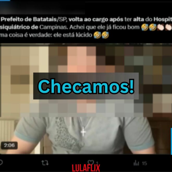Vídeo de influencer surtando é atribuído falsamente a prefeito de Batatais que “teve alta”