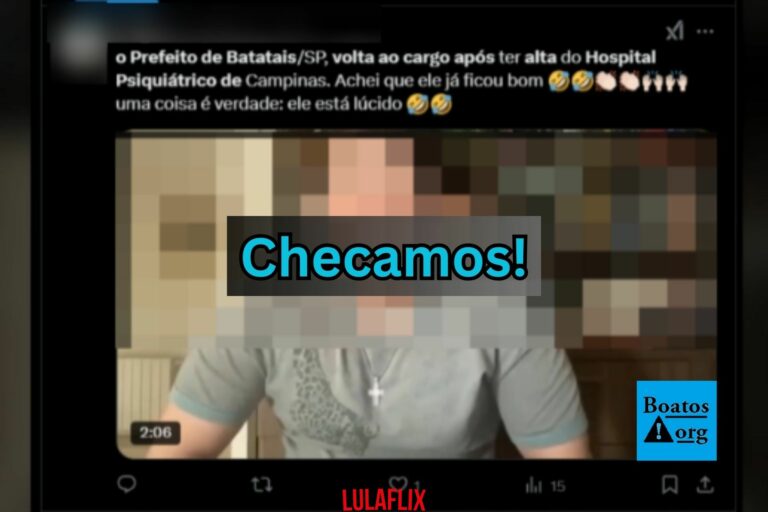 Vídeo de influencer surtando é atribuído falsamente a prefeito de Batatais que “teve alta”