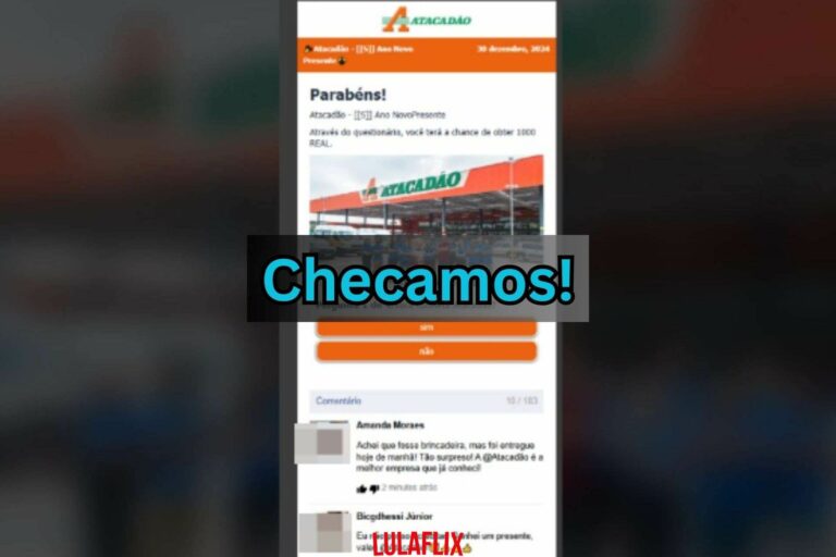 Golpe no WhatsApp relaciona Atacadão a “promoção de Páscoa” para quem compartilhar link