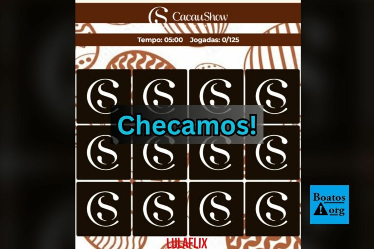 Golpe cita ovos de Páscoa grátis da Cacau Show e jogo da memória