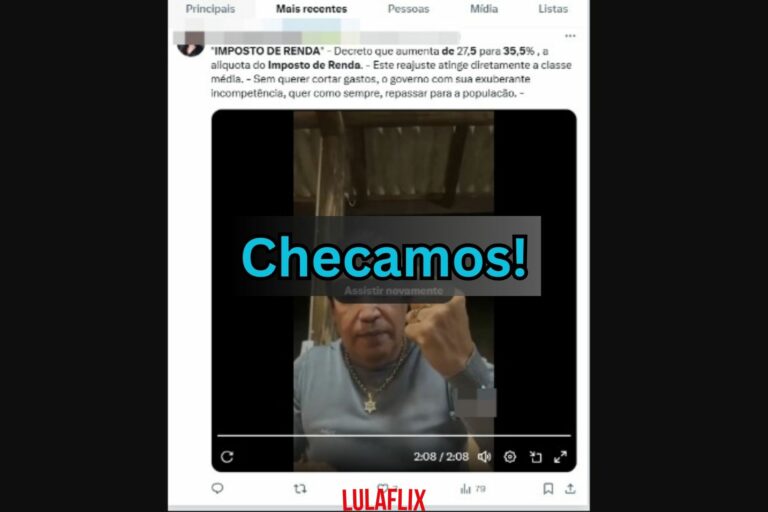 Fake news sobre aumento do Imposto de Renda para 35,5% volta a circular na internet