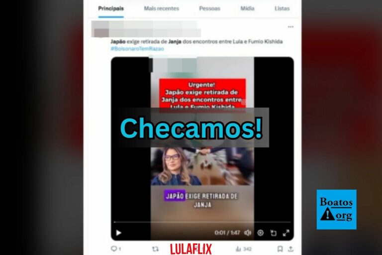 É falso que Japão exigiu retirada de Janja dos encontros entre Lula e Fumio Kishida