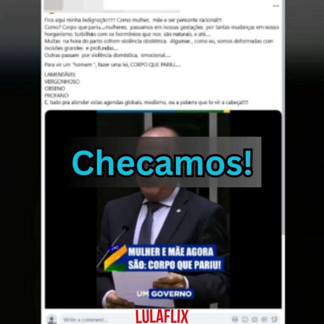 É falso que lei preveja mudança do nome de mãe para “corpo que pariu” na certidão de nascimento