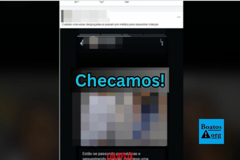 Não há provas ou relatos de que mulheres estariam se passando por médicas para sequestrar crianças