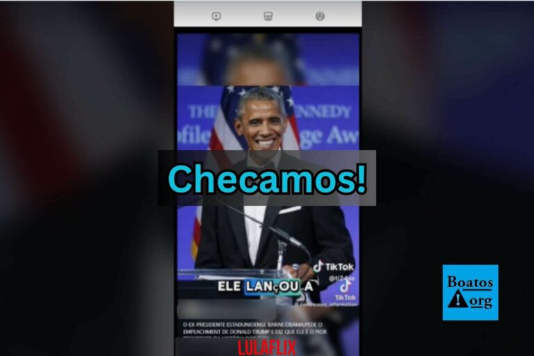 É falso que Obama tenha pedido impeachment de Trump em 2025