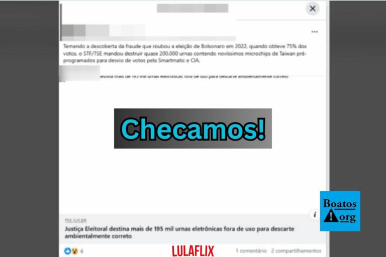 Descarte de urnas por parte do TSE não tem relação com acusação (falsa) de fraude nas eleições