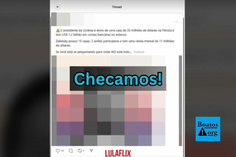 É falso que Zelensky tenha casa de US$ 35 milhões nos EUA e fortuna de US$ 1,2 bilhão